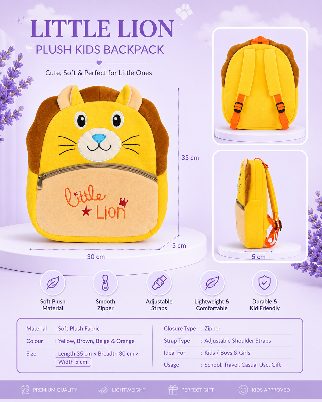 Small Kids Tiger Backpack 🐯 ✨